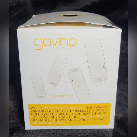Govino▪︎4 pack 8 oz. Flutes▪︎ Shatterproof/Reusable *NEW* - Picture 4 of 7